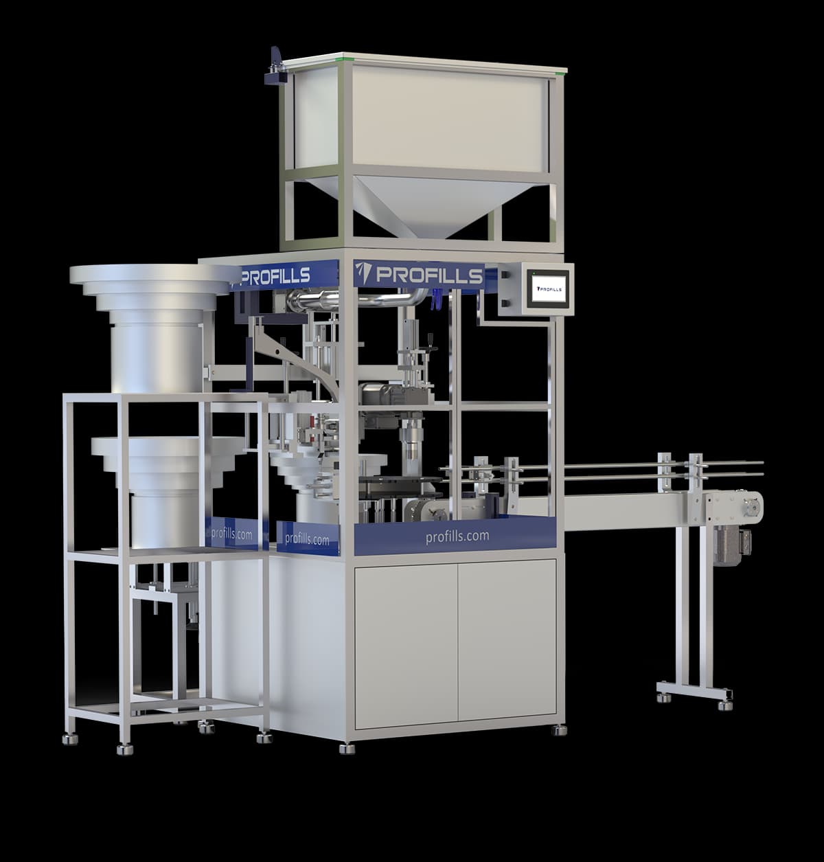 Linha de Frascos Tubulares - Envasadora com Fechamento Automático