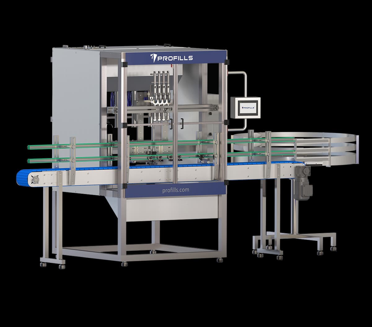 Linha de Frascos - Envasadora Linear com Fechamento Automático Profills